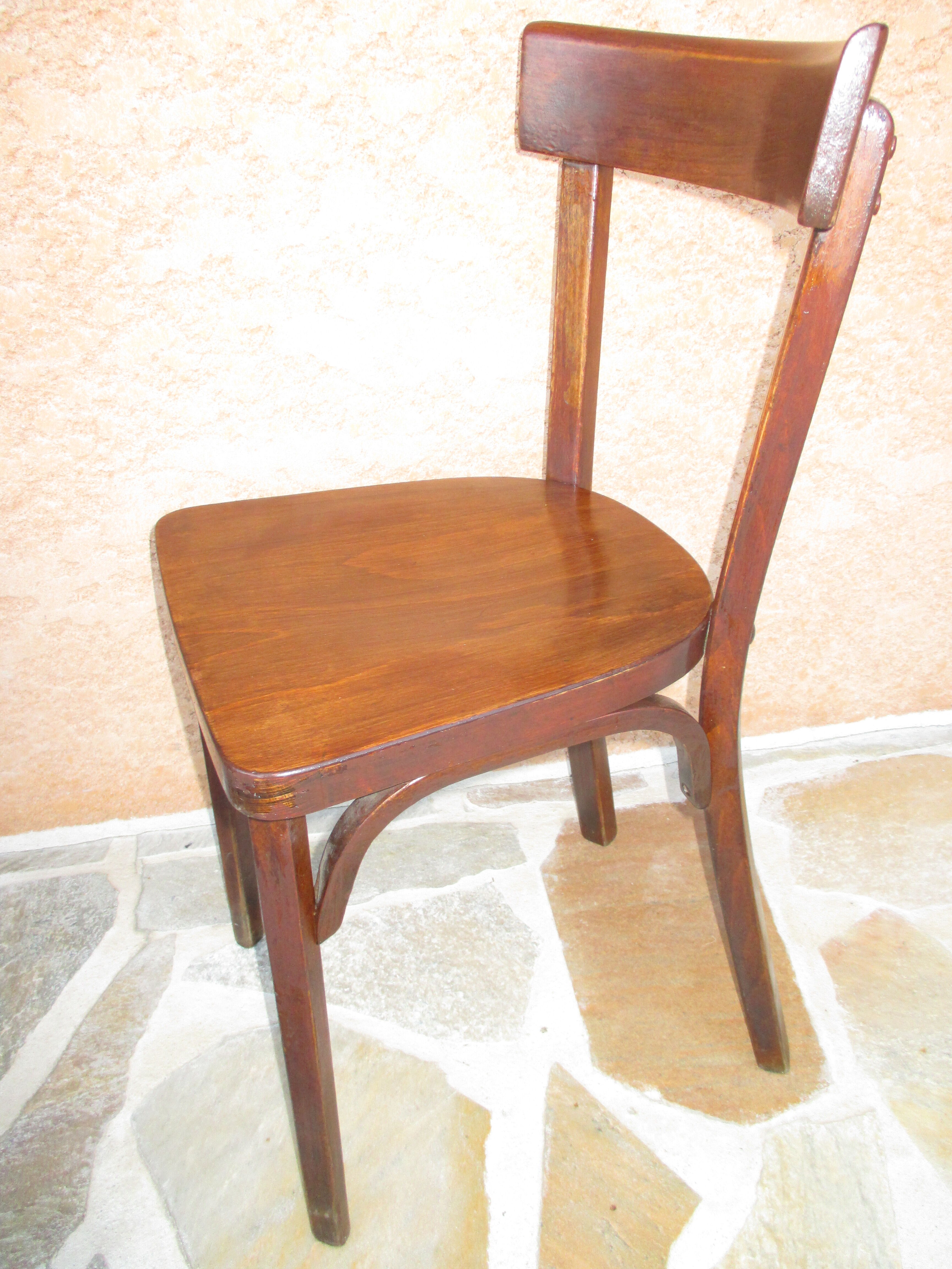 Set of 4 chairs bistro Baumann 1960