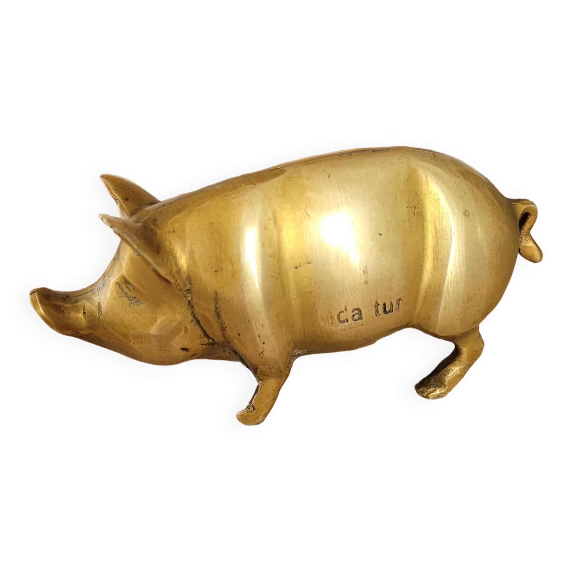 Antique brass/copper pig, from the 1950s.
