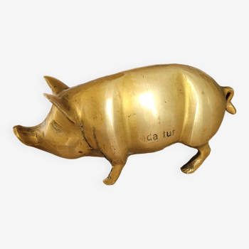 Antique brass/copper pig, from the 1950s.