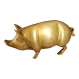 Ancien cochon en laiton / cuivre, des années 1950.
