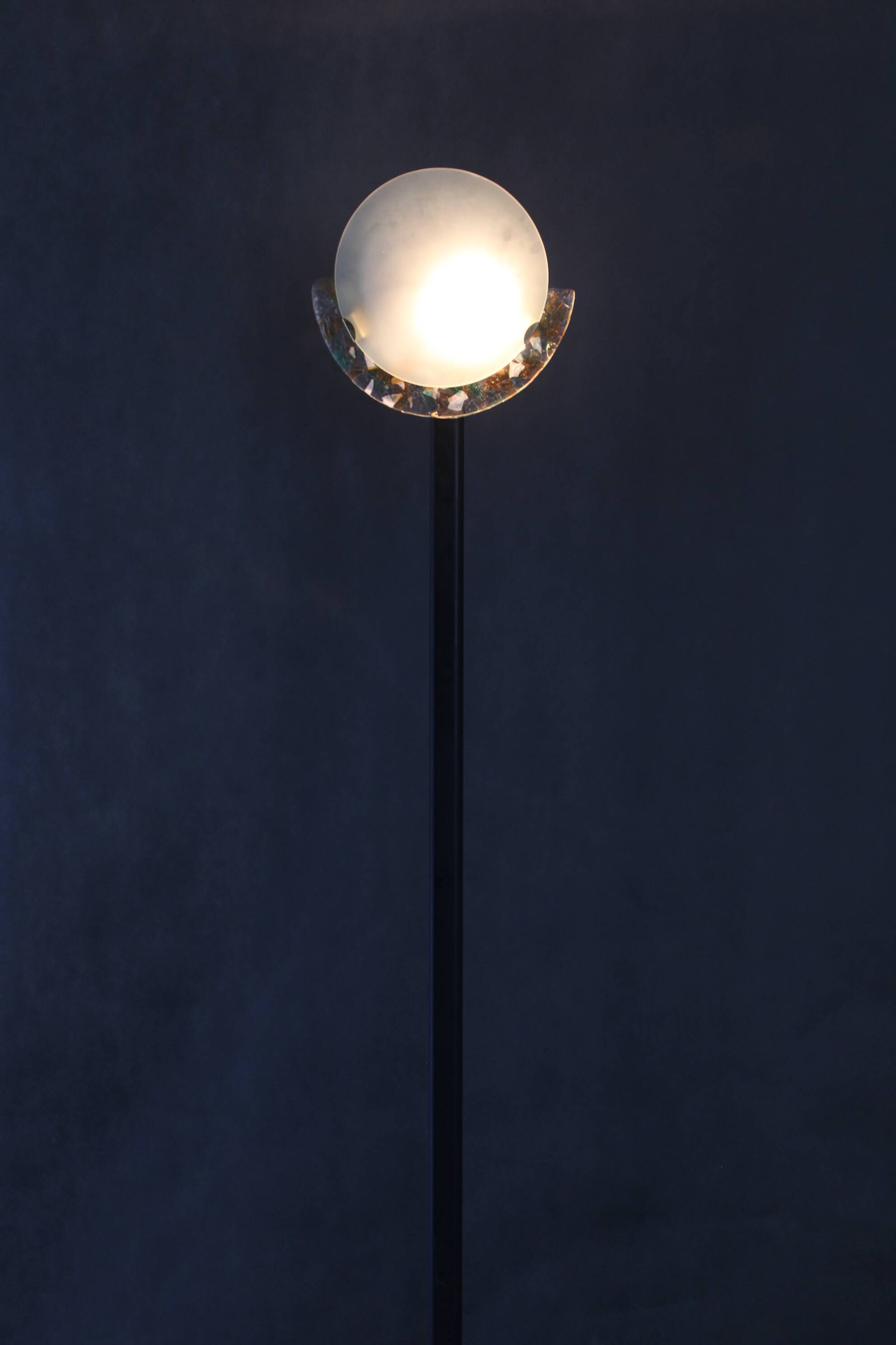 1980 Murano Glass Floor Lamp, Italy