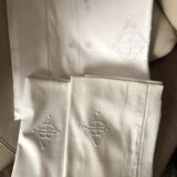 Lot of old linen bed adornments