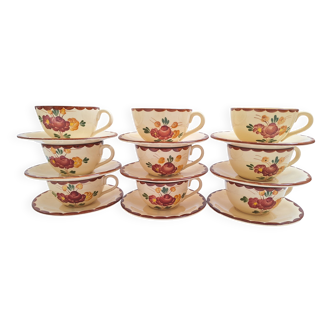 Tasses et sous-tasses Longchamp modèle Agen