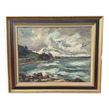 Oil on canvas signed Robert Leparmentier (1893-1975)