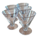 5 stemmed glasses