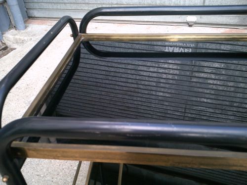 Vintage wheeled bar