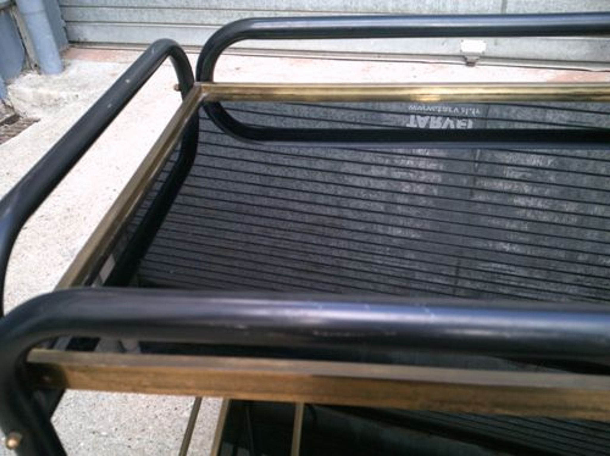 Vintage wheeled bar