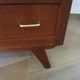 Pretty vintage chest of drawers - 4 drawers - 1960s - refined Scandinavian style - medium oak color