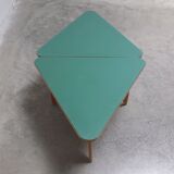 Unique pair of triangular coffee or side tables, 1960s