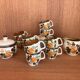 Boch Belgium La Louvière Corfu coffee set