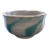 Turquoise decorated salad bowl