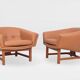 Pair of Corona lounge chairs by Lennart Bender, 1970