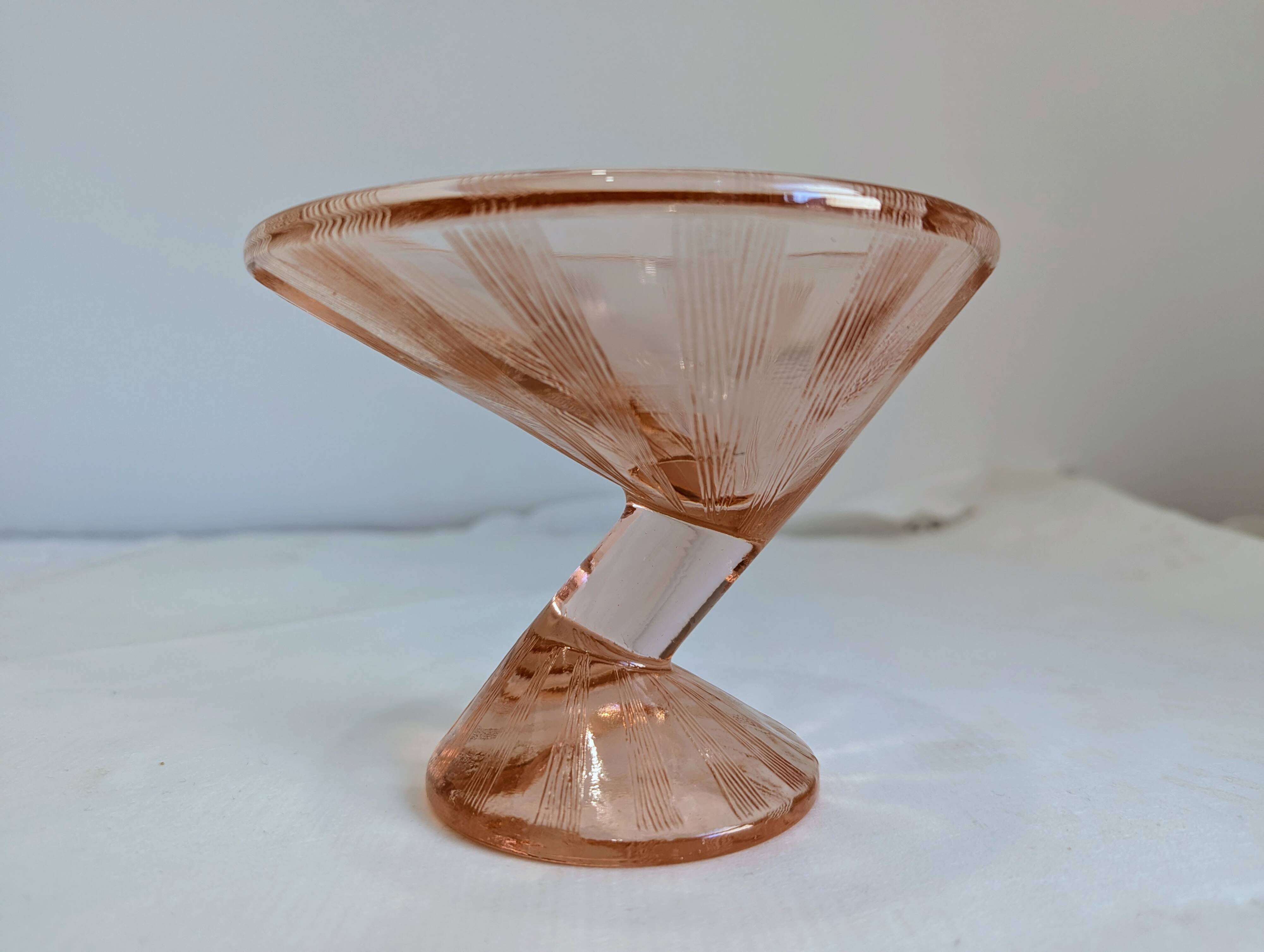 Art Deco Martini Glass
