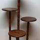 Porte-plantes seventies en bois