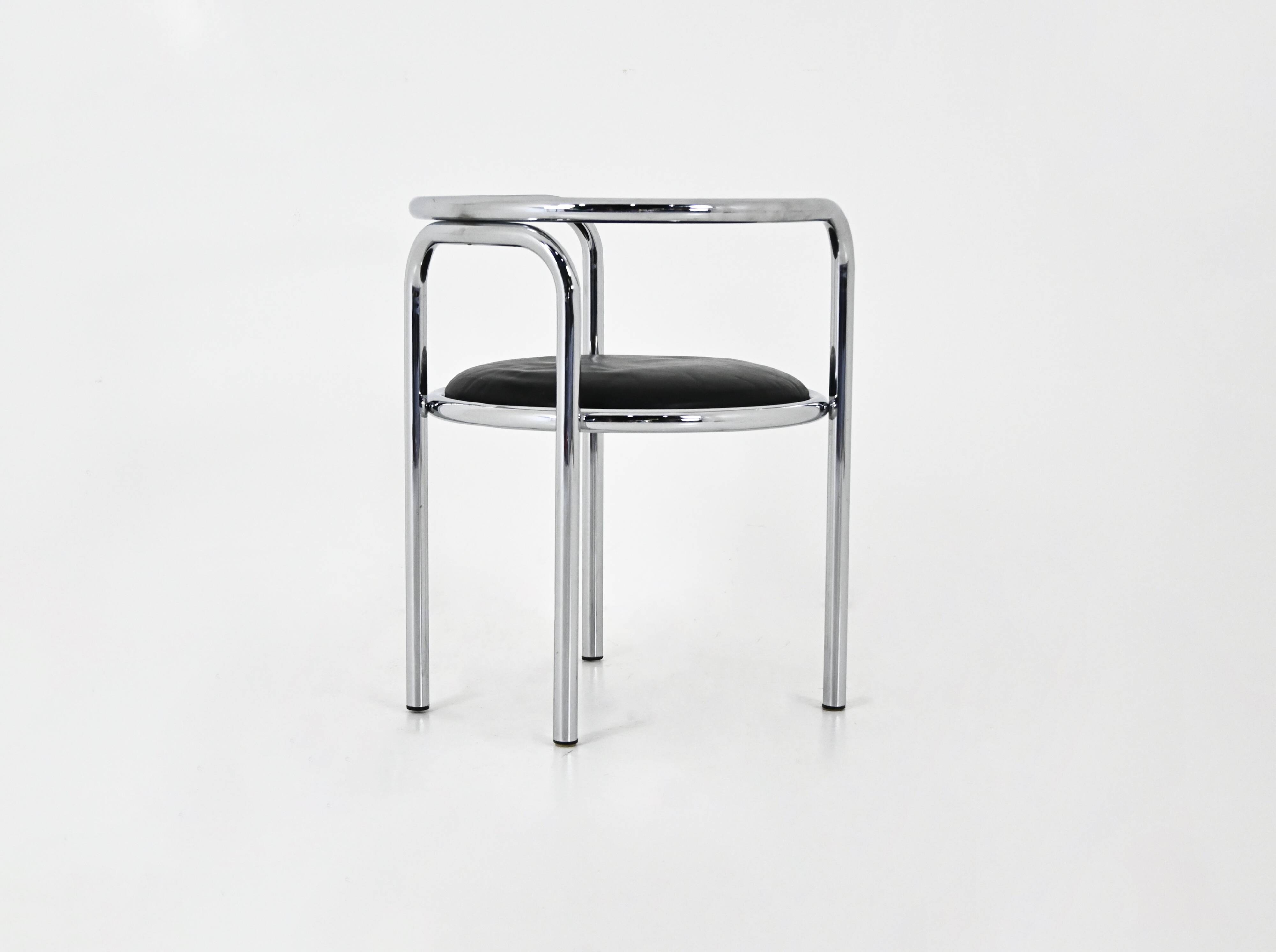 6 “Locus Solus” Chairs by Gae Aulenti for Poltronova, 1960s