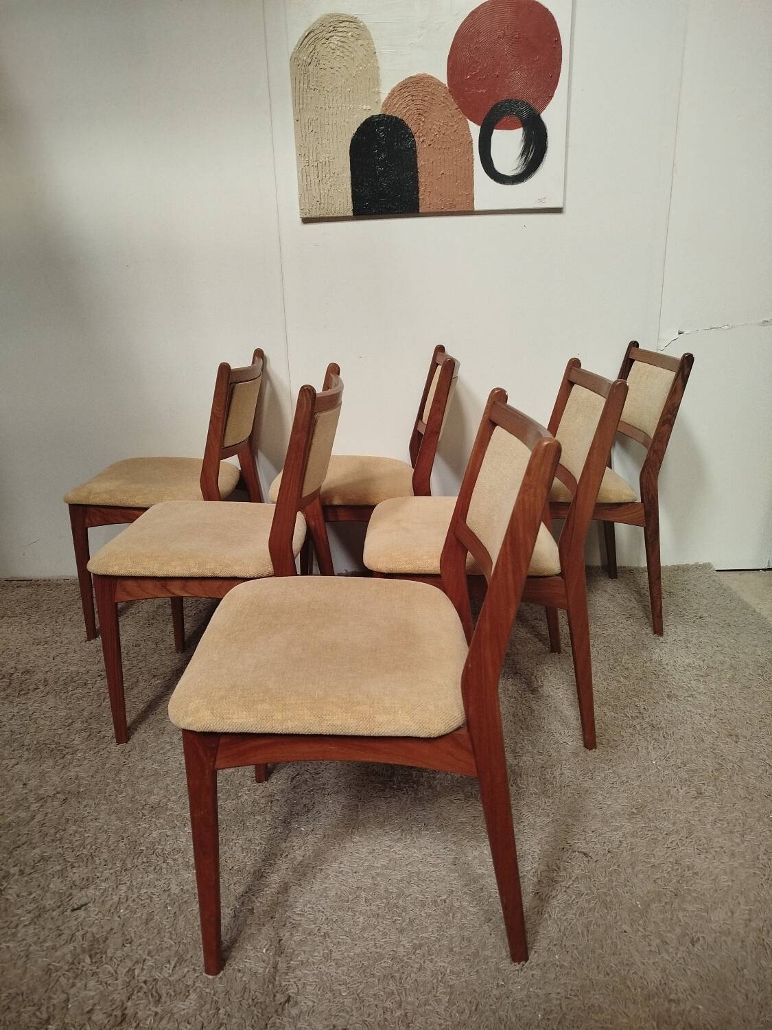 6 Danish rosewood chairs