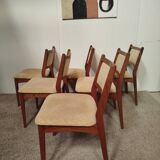 6 chaises Danoises en palissandre