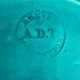 Collection Plate in Turquoise Majolica – Rubelle Ombre Enamel / A.D