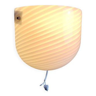 Murano swirl glass sconce by VM-Vetri, Italy, 1970s