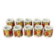 Set of ten designer ceramic candleholders 1950.