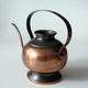 Copper and brass watering can, vintage from the 1960s, the can does NOT loose water