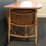 Boomerang Louis Sognot rattan desk