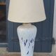 Lamp from the house Le Dauphin in ceramic and gilded brass