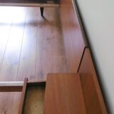 Scandinavian style bed in 140 with two integrated nightstands