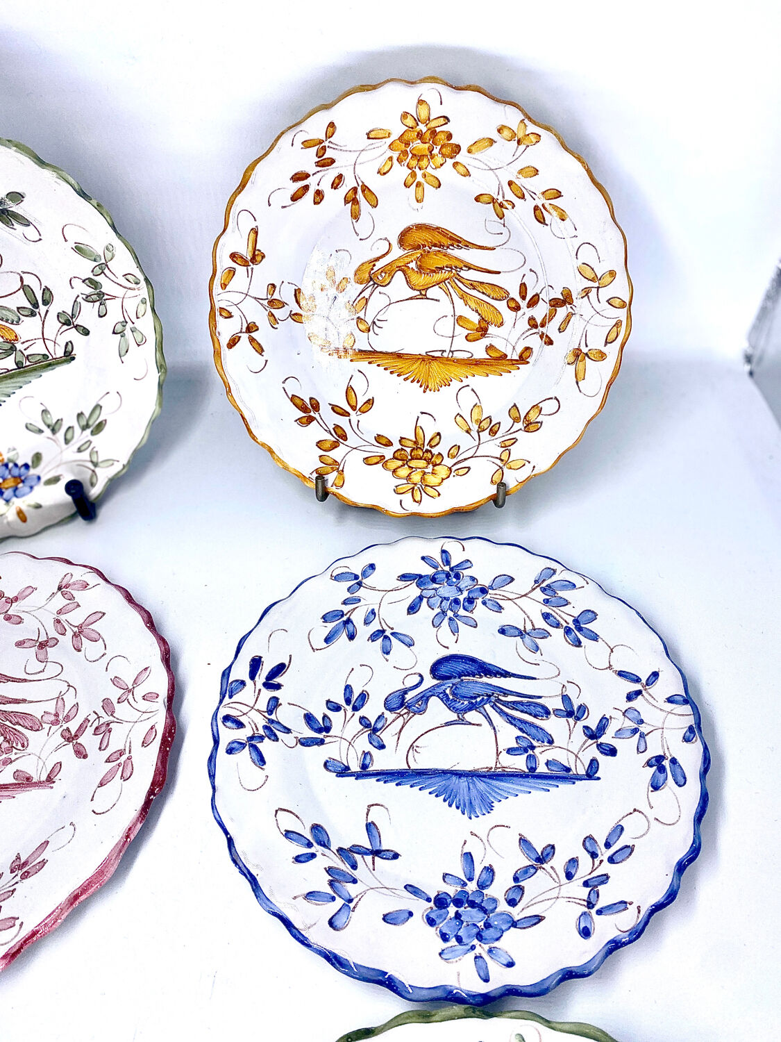 6 antique earthenware plates Martres Tolosane Jodra