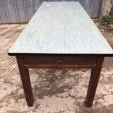 Vintage farm table from the reconstruction period in fir.