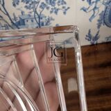 Vide Poche ou Bougeoir en Cristal par JG Durand Style Art Déco Contemporain