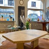 Travertine coffee table 70s