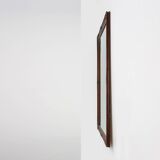 Antique French Facet-Cut Mirror in Carved Wood, circa 1850