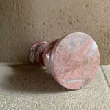 Pink marble candle holder