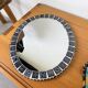 Oval ceramic mosaic mirror from the 50s/60s.