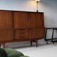 Buffet haut danois en teck, années 50