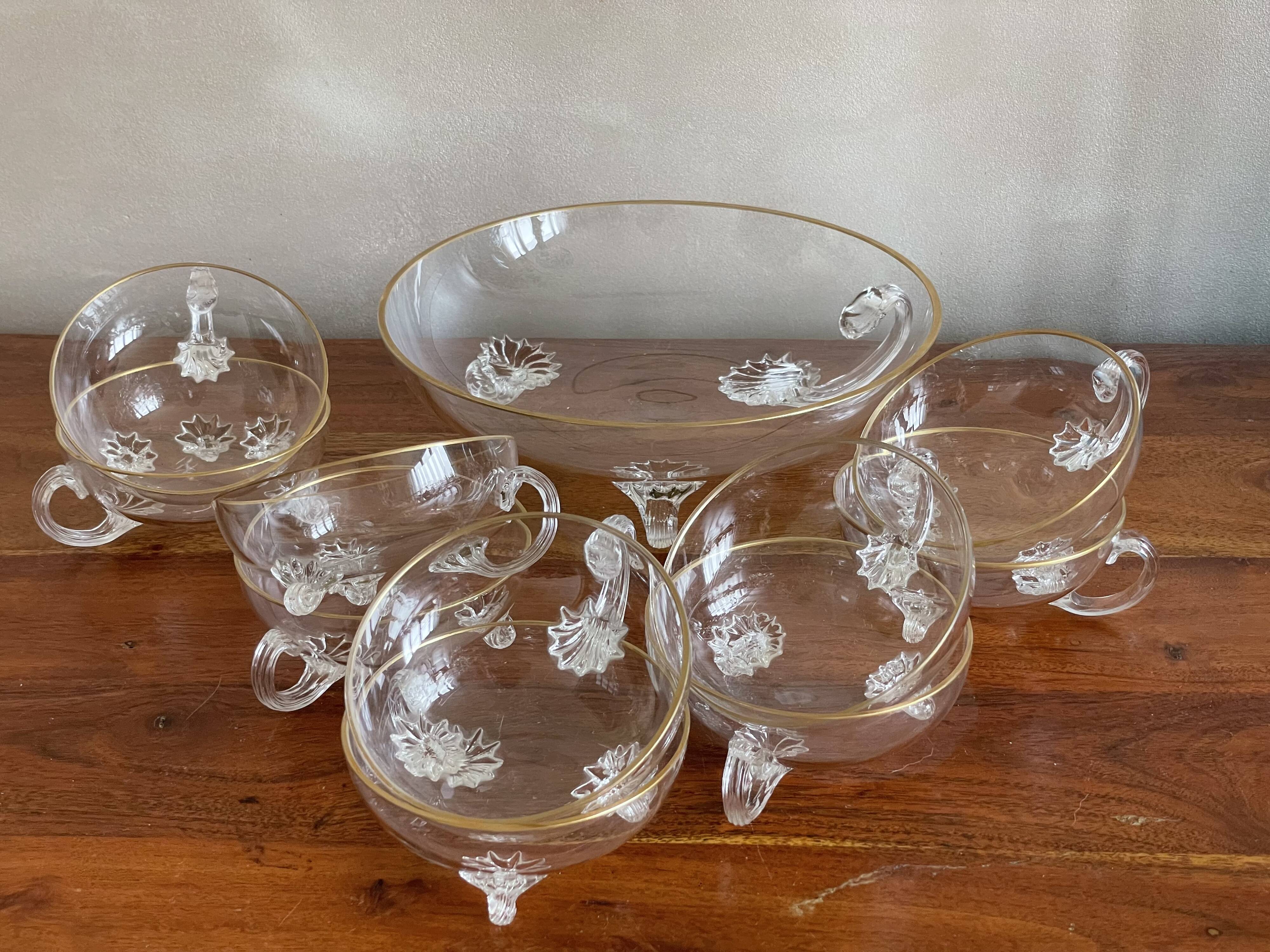 Old crystal punch service