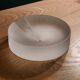 Empty ashtray pocket modernist design in satin molded pressed glass