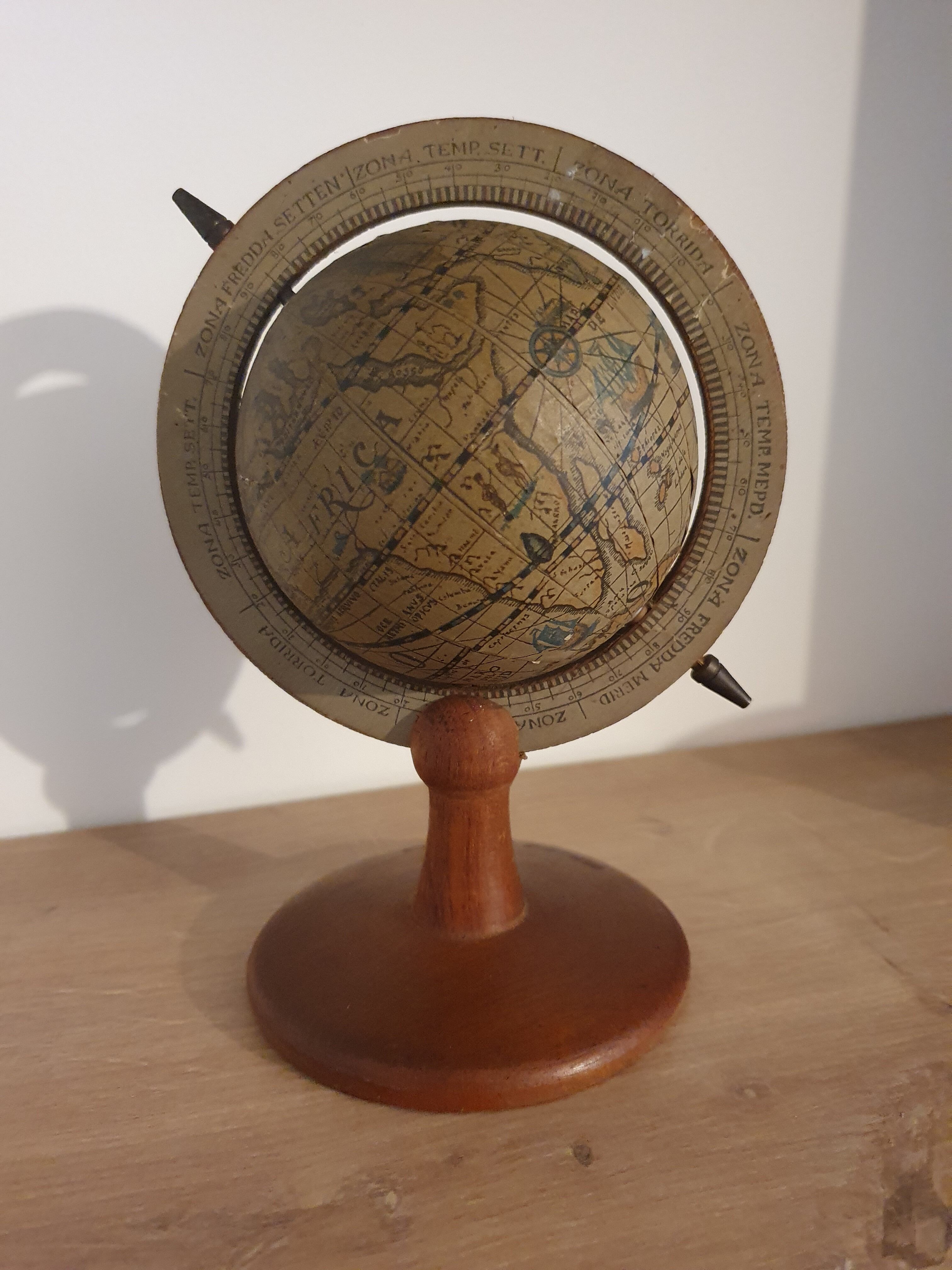 Globe terrestre vintage