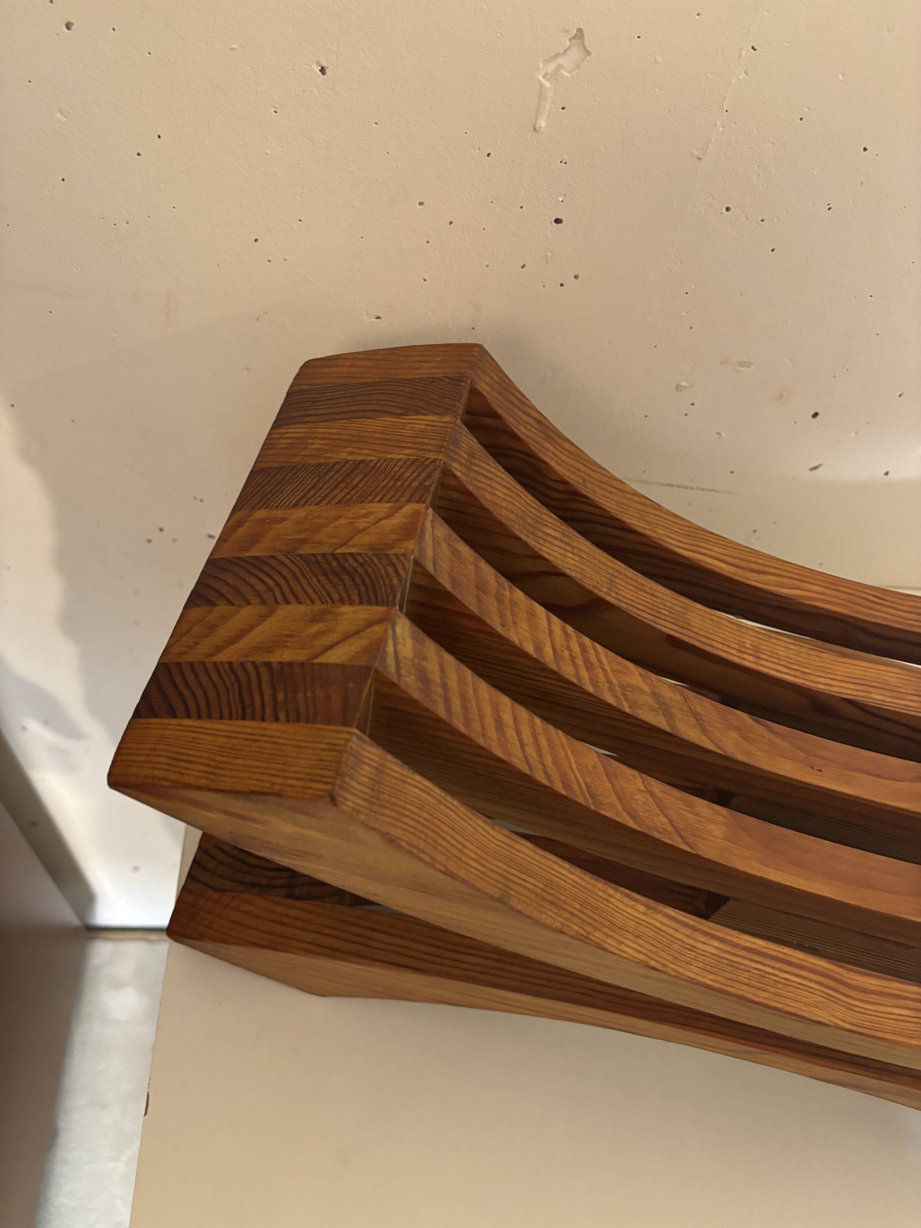 Japanese-style handmade stool, 1970s