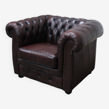 Fauteuil club Chesterfield vintage