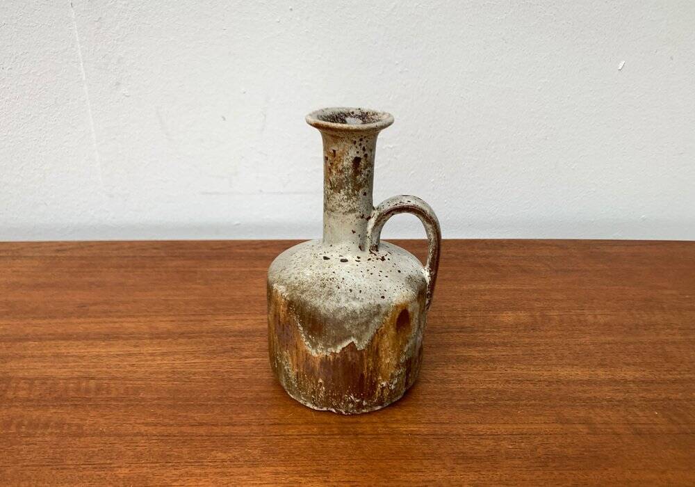 Brutalist Fat Lava Vase in Ceramic by Ruscha, West Germany, 1960s