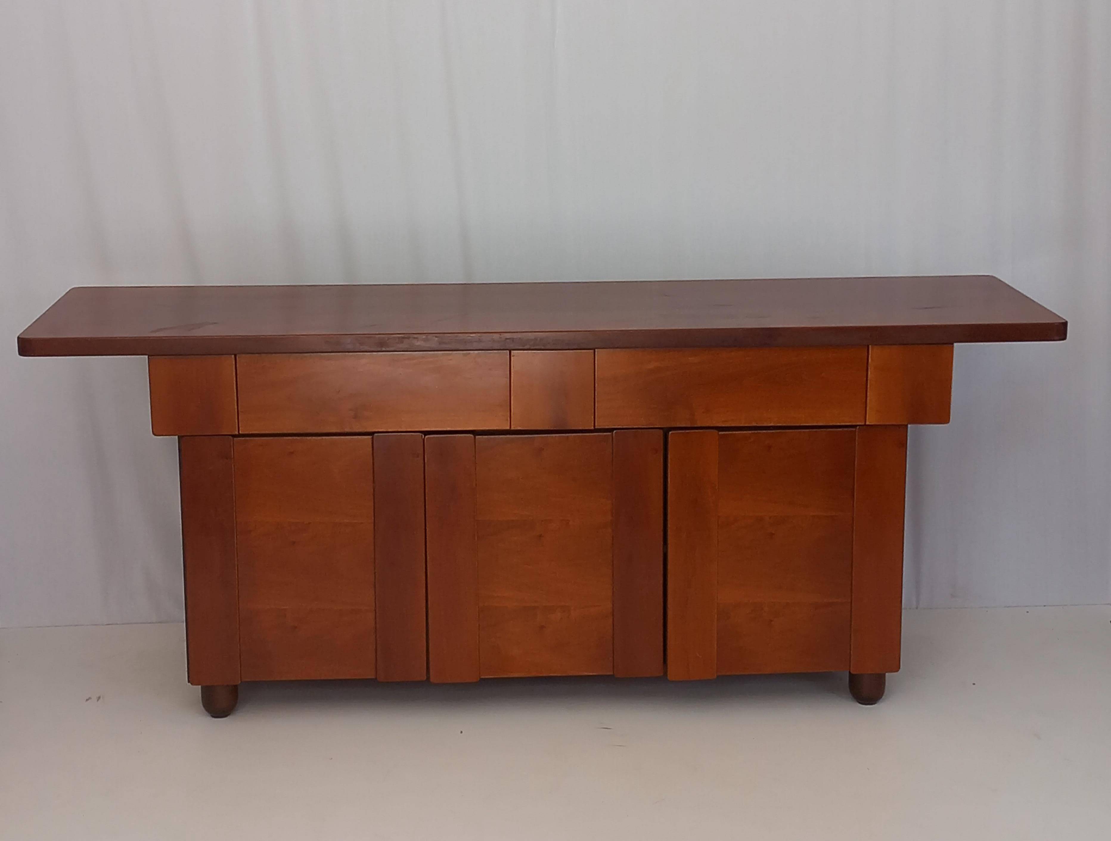 Italian Mid-Century Walnut Sideboard, 1970s