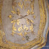 Venetian tray in gilded wood