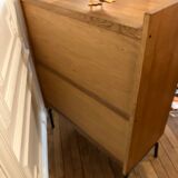 Vintage Scandinavian style wood bookcase
