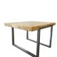 Vintage chrome square coffee table