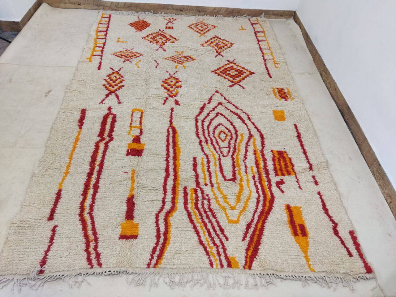 Handcrafted Moroccan Berber Rug 246 X 147 cm