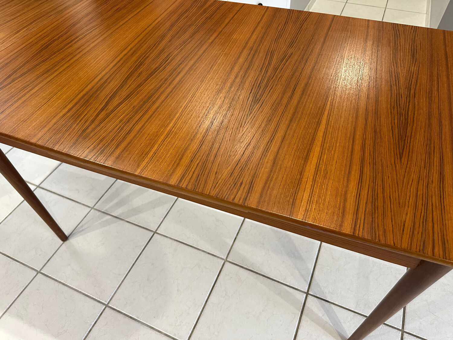 Vintage 1970s extendable Scandinavian teak table