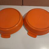 6 cast iron dishes Le Creuset