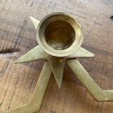 Brass star bougeoir
